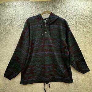 McIntosh & Seymour Oregon Soccer Gear Men's Lg Fleece Hoodie Southwestern Aztec
